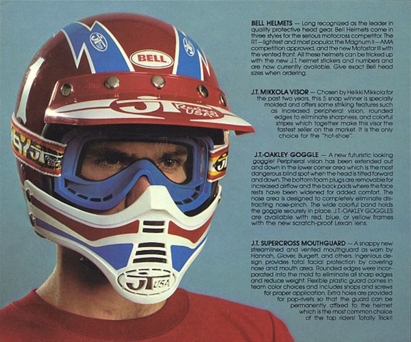 old school motocross helmet