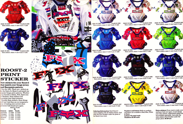 fox retro motocross gear